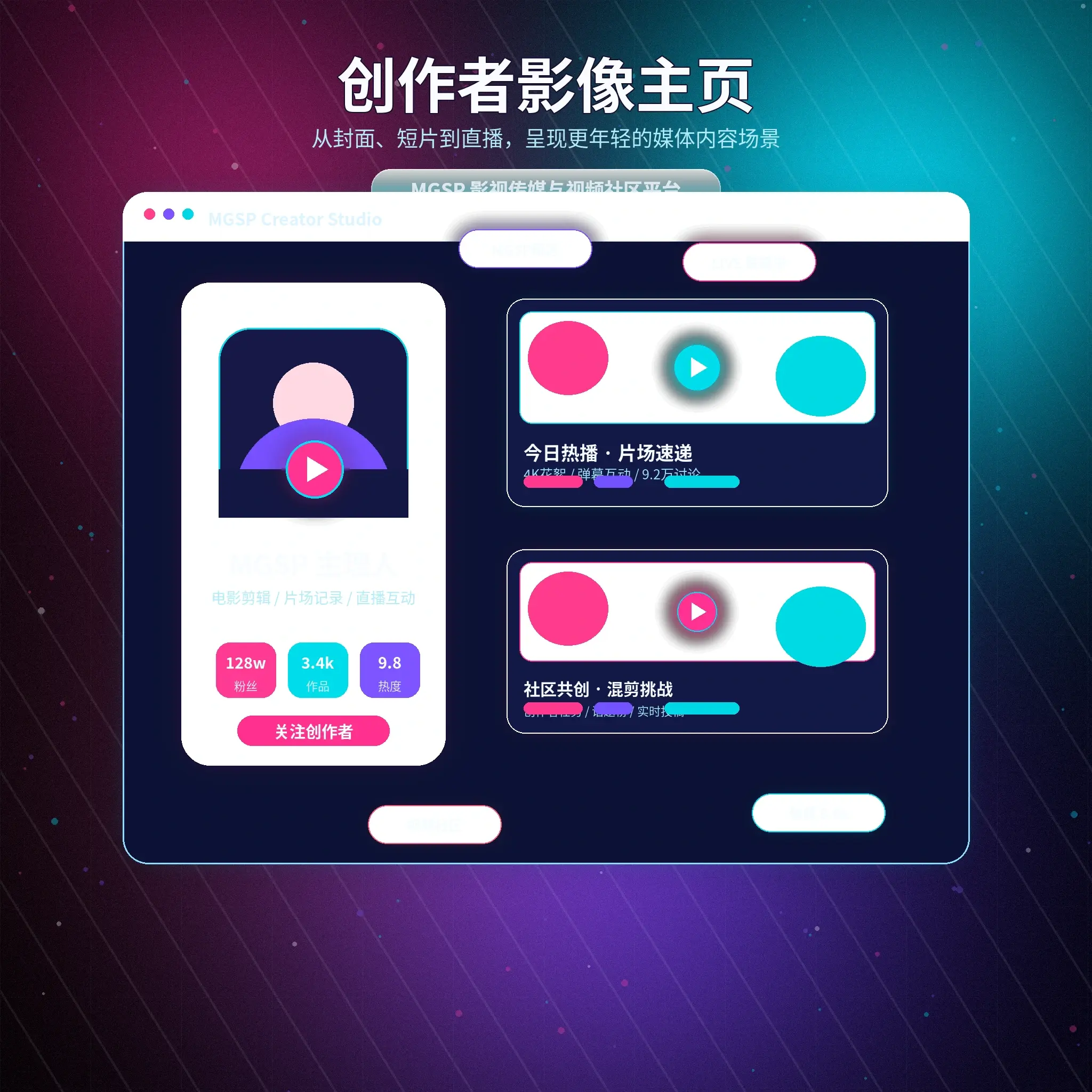 蘑菇视频账户指南内容展示